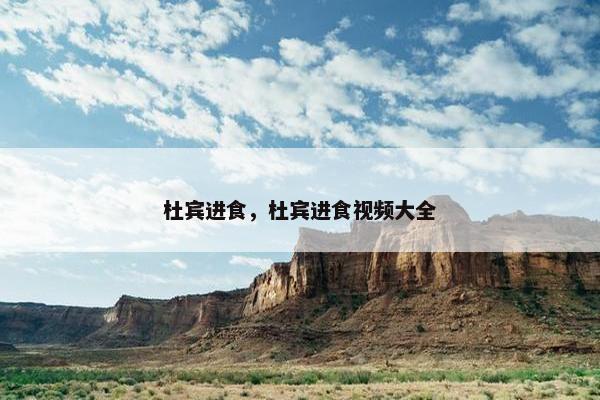 杜宾进食，杜宾进食视频大全