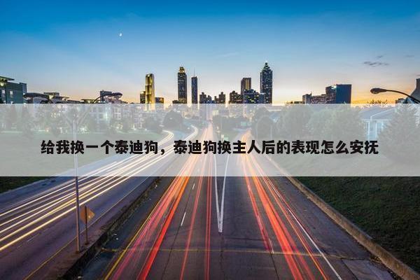 给我换一个泰迪狗，泰迪狗换主人后的表现怎么安抚