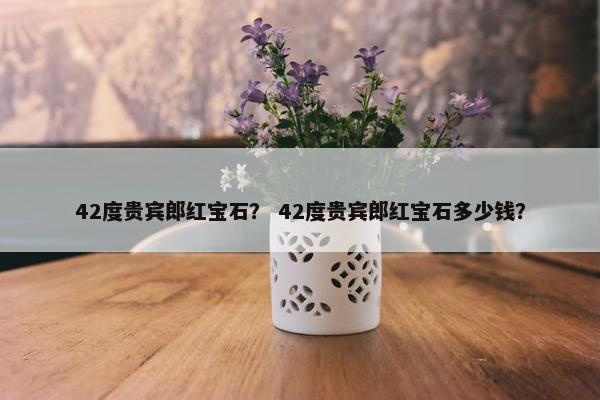 42度贵宾郎红宝石？ 42度贵宾郎红宝石多少钱？