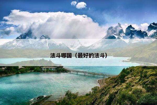 法斗哪国（最好的法斗）