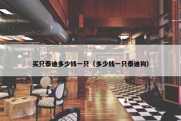 买只泰迪多少钱一只（多少钱一只泰迪狗）