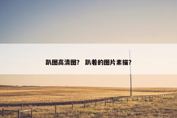 趴图高清图？ 趴着的图片素描？