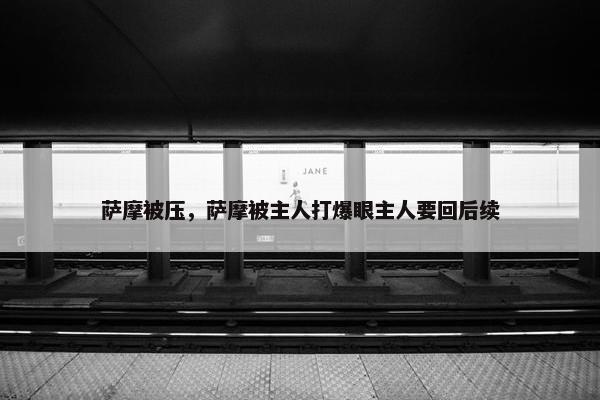 萨摩被压，萨摩被主人打爆眼主人要回后续