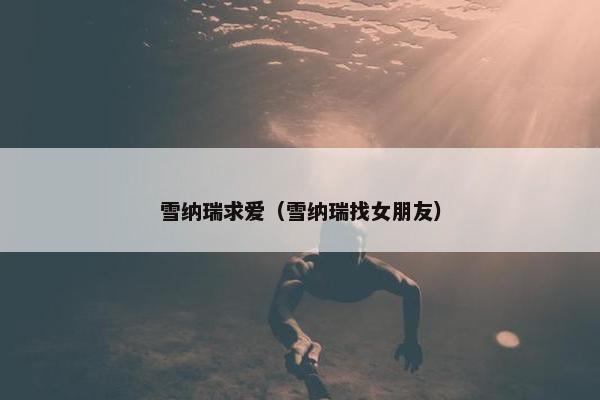 雪纳瑞求爱（雪纳瑞找女朋友）