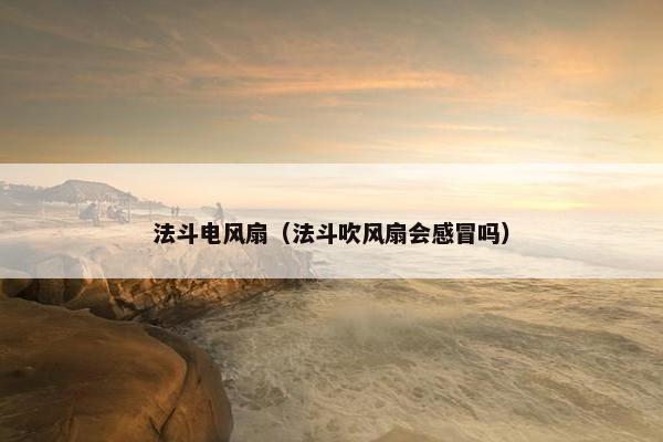 法斗电风扇（法斗吹风扇会感冒吗）