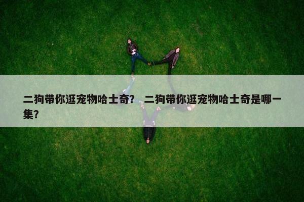 二狗带你逛宠物哈士奇？ 二狗带你逛宠物哈士奇是哪一集？