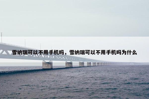 雪纳瑞可以不用手机吗，雪纳瑞可以不用手机吗为什么