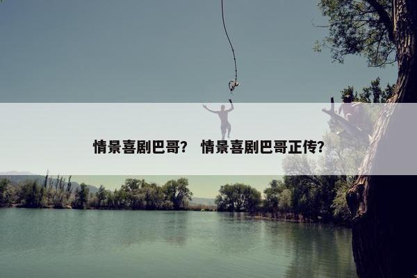 情景喜剧巴哥？ 情景喜剧巴哥正传？
