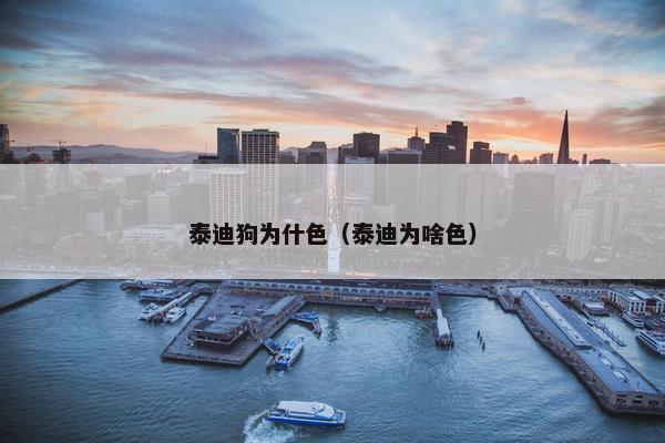 泰迪狗为什色（泰迪为啥色）