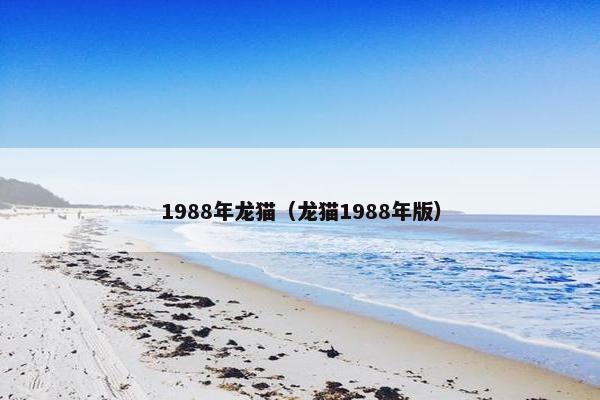 1988年龙猫（龙猫1988年版）