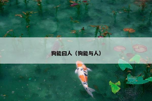 狗能曰人（狗能与人）