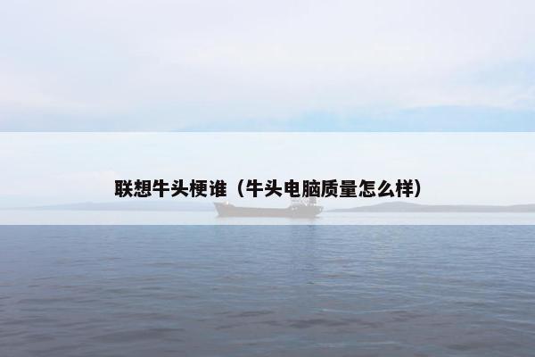 联想牛头梗谁（牛头电脑质量怎么样）