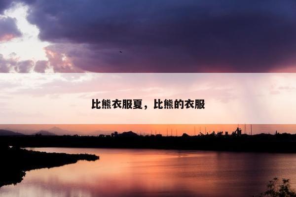 比熊衣服夏，比熊的衣服