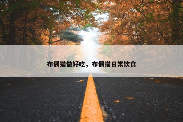 布偶猫做好吃，布偶猫日常饮食