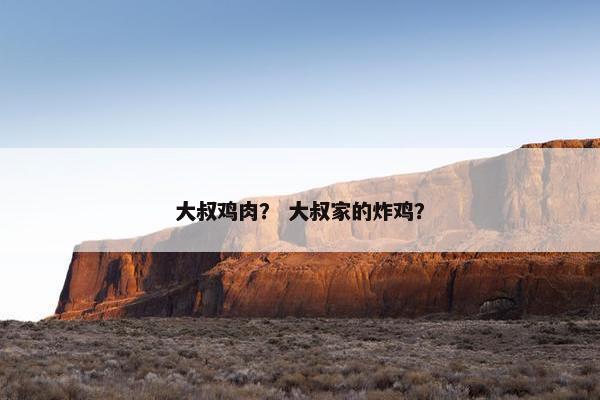 大叔鸡肉？ 大叔家的炸鸡？