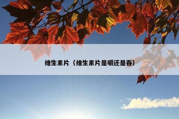 维生素片（维生素片是嚼还是吞）