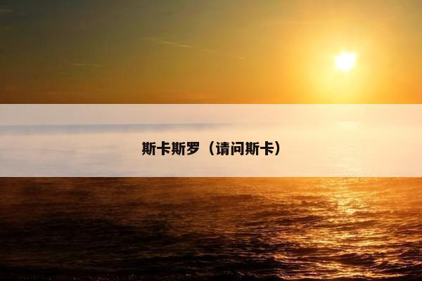 斯卡斯罗（请问斯卡）