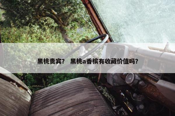 黑桃贵宾？ 黑桃a香槟有收藏价值吗？