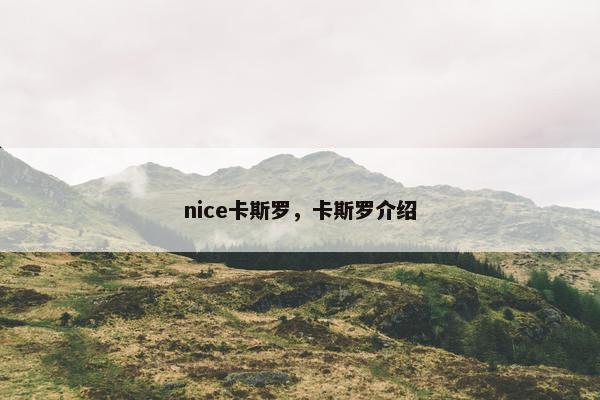 nice卡斯罗，卡斯罗介绍