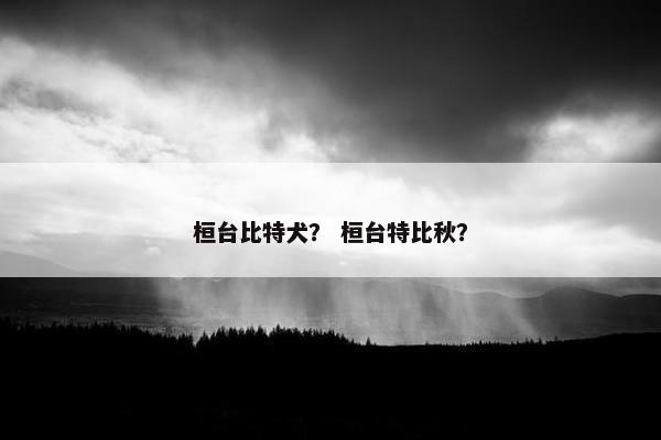 桓台比特犬？ 桓台特比秋？
