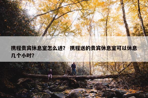 携程贵宾休息室怎么进？ 携程送的贵宾休息室可以休息几个小时？