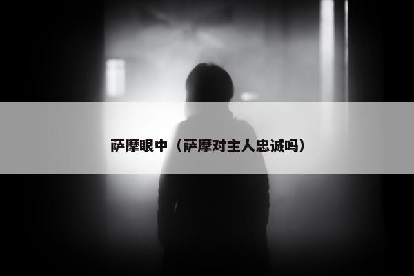 萨摩眼中（萨摩对主人忠诚吗）