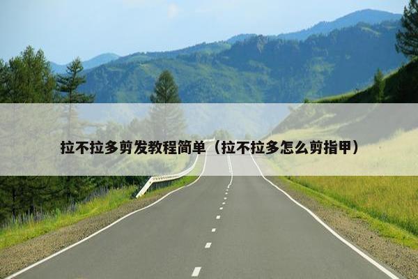 拉不拉多剪发教程简单（拉不拉多怎么剪指甲）