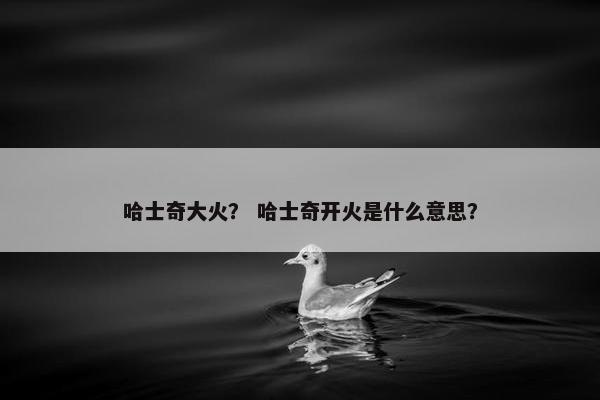 哈士奇大火？ 哈士奇开火是什么意思？