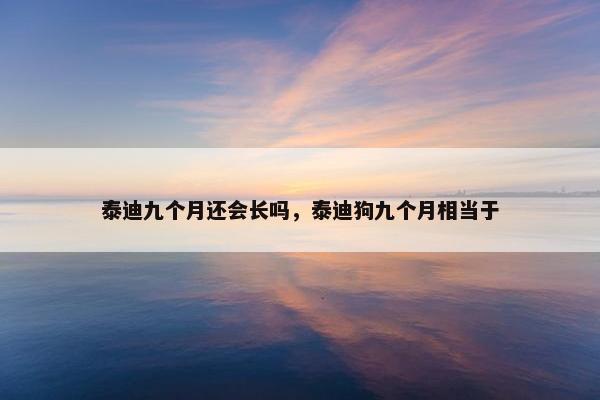 泰迪九个月还会长吗，泰迪狗九个月相当于