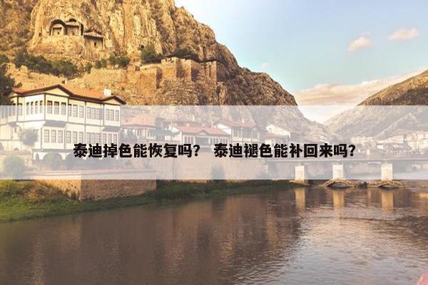 泰迪掉色能恢复吗？ 泰迪褪色能补回来吗？