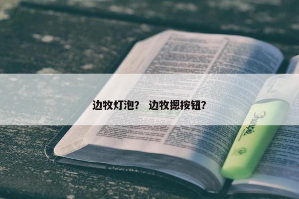 边牧灯泡？ 边牧摁按钮？