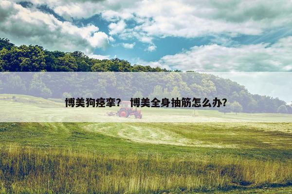 博美狗痉挛？ 博美全身抽筋怎么办？