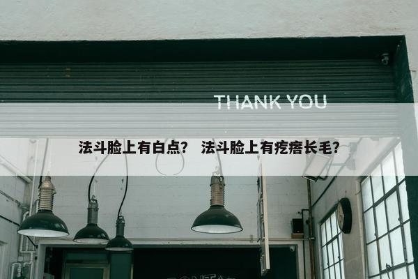 法斗脸上有白点？ 法斗脸上有疙瘩长毛？