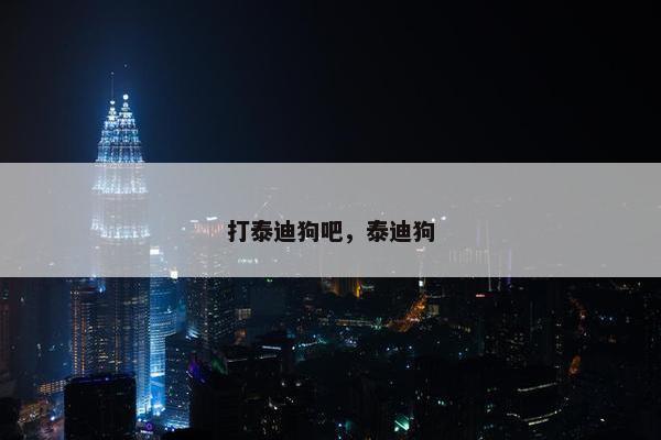 打泰迪狗吧，泰迪狗