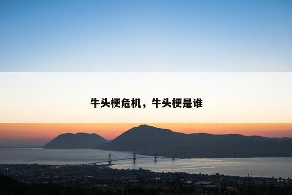 牛头梗危机，牛头梗是谁