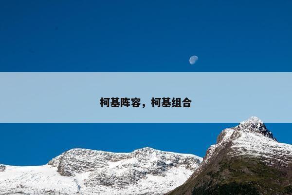 柯基阵容，柯基组合