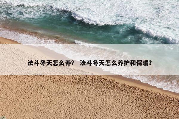 法斗冬天怎么养？ 法斗冬天怎么养护和保暖？