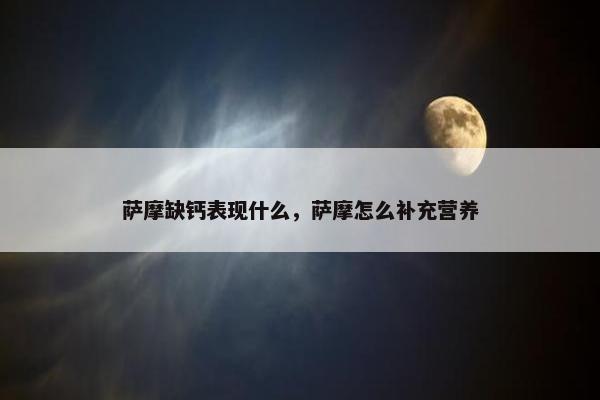萨摩缺钙表现什么，萨摩怎么补充营养