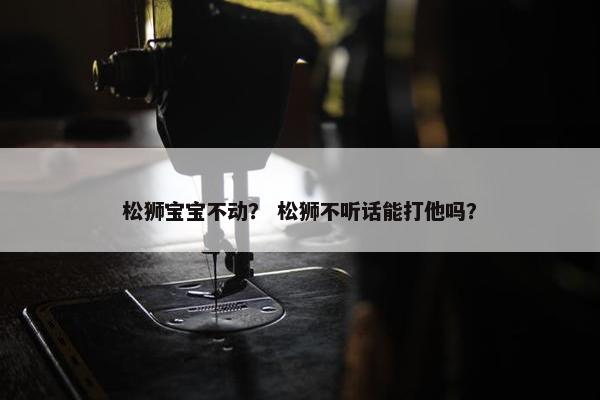 松狮宝宝不动？ 松狮不听话能打他吗？