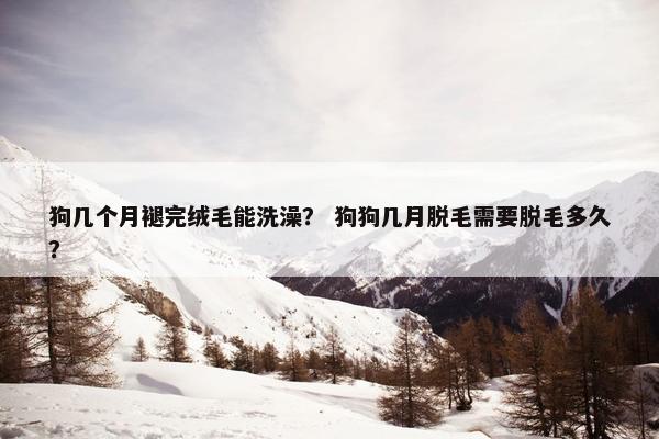 狗几个月褪完绒毛能洗澡？ 狗狗几月脱毛需要脱毛多久？