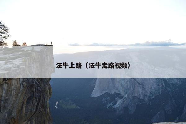 法牛上路（法牛走路视频）