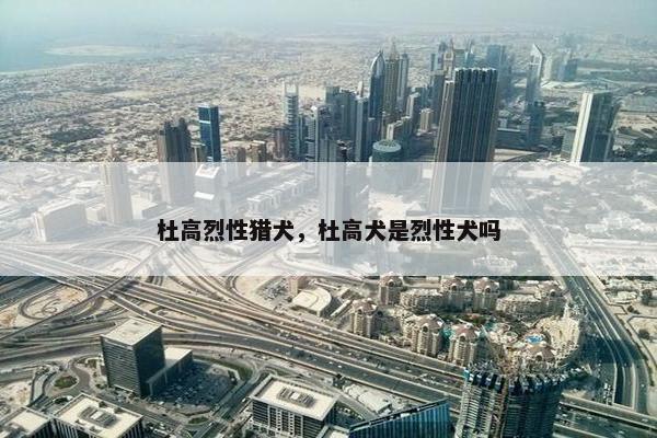 杜高烈性猎犬，杜高犬是烈性犬吗