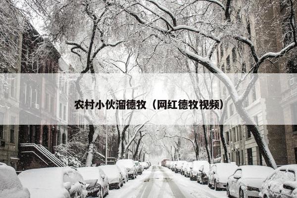 农村小伙溜德牧（网红德牧视频）