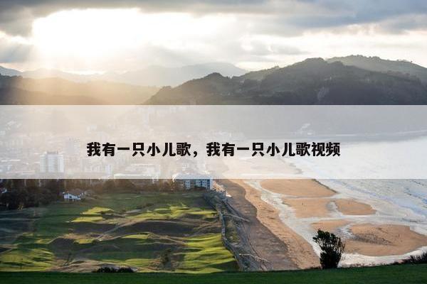 我有一只小儿歌，我有一只小儿歌视频