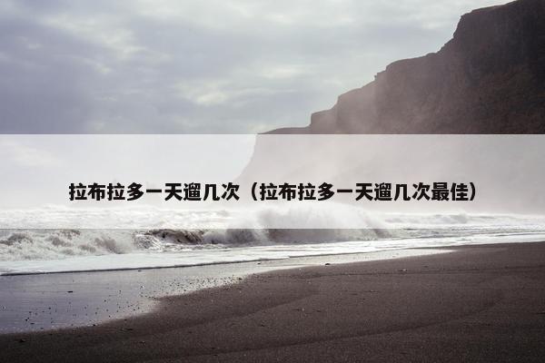 拉布拉多一天遛几次（拉布拉多一天遛几次最佳）