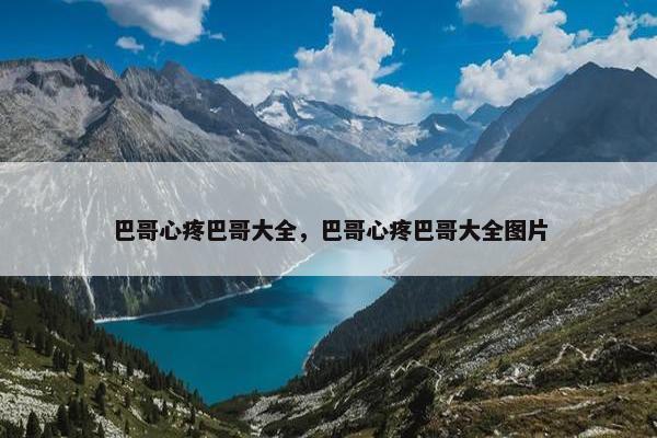 巴哥心疼巴哥大全，巴哥心疼巴哥大全图片