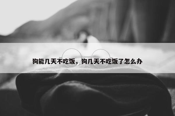 狗能几天不吃饭，狗几天不吃饭了怎么办