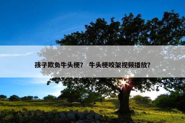 孩子欺负牛头梗？ 牛头梗咬架视频播放？