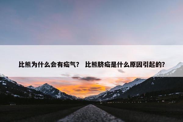 比熊为什么会有疝气？ 比熊脐疝是什么原因引起的？
