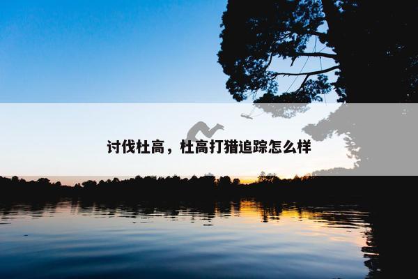 讨伐杜高，杜高打猎追踪怎么样